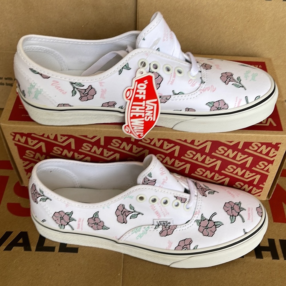 Vans Authentic (Thank You Floral) True White/Trwht sneakers Men’s - Picture 3 of 16